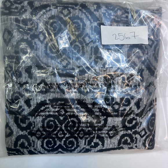 Ruby Rd Shirt Womens Small Petite Gray Black Cowl Neck Fringe Flocked Mosaic - Picture 8 of 8